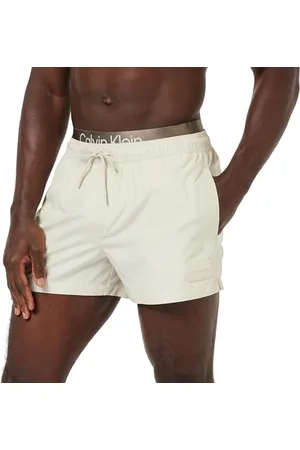 Calvin Klein Herren Badehose Short Double Waistband Kurz, , XXL