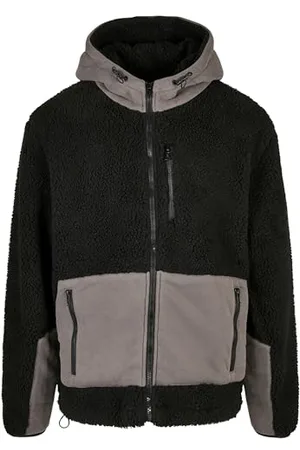 Urban classics Herren TB4486-Hooded Sherpa Jacket Jacke, , L