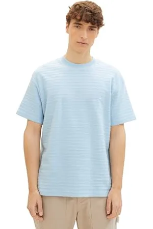 TOM TAILOR Herren Basic T-Shirt mit Streifen, , S