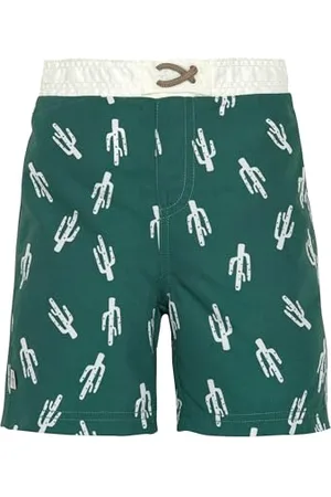 LÄSSIG Baby Kinder UV Badehose Badeshort mit integrierter Schwimmwindel/Board Shorts Cactus green, 19-24 Monate, Größe: 92