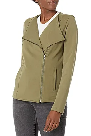 THE DROP Damen Langärmelige Strick-Bikerjacke von @caralynmirand, , M