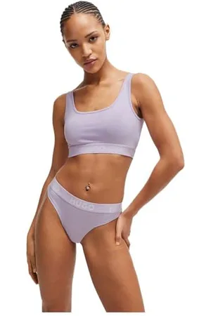 HUGO BOSS Damen Thong Sporty Logo String, , L EU