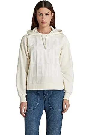 G-Star RAW Damen Hard Core Denim Loose Hooded Sweatshirt