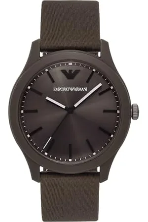Emporio Armani Watch for Men, Quartz Movement and 42mm Case Size with Stainless Steel, Leather or Silicone Strap , 45MM