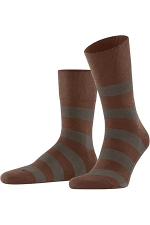 Falke Unisex Socken Run U SO Baumwolle gemustert 1 Paar, - Streifen, 42-43