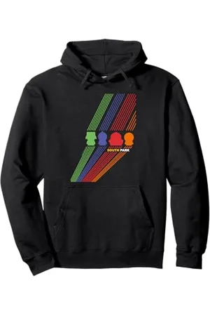 South Park Stan Kenny Kyle & Cartman Colour Line Art Pullover Hoodie
