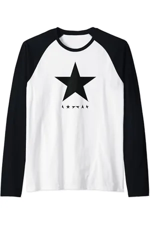 David Bowie Unisex Musik Fan T-Shirt S Raglanärmel Crew-Neck Logo