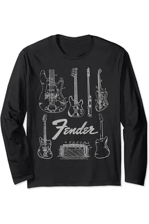 Fender Guitars & Amp Logo Langarmshirt