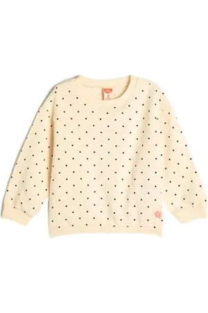 Koton Babygirl Polka Dot Sweatshirt Long Sleeve Crew Neck Cotton