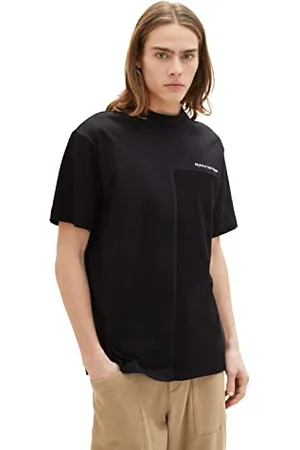 TOM TAILOR Herren Relaed Fit T-Shirt mit Ziernaht 1035612, , XS