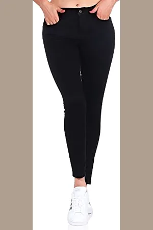 VERO MODA Womens Black Jeans Stretch