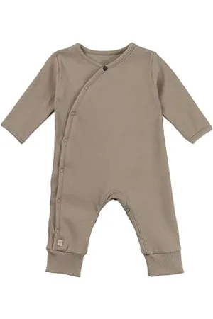 Sterntaler Playsuit Rippjersey - Unisex Baby Einteiler in Wickeloptik - Langarm Overall seitlich und im Schritt zum Knöpfen - Neugeborenen Strampler - , Größe 62