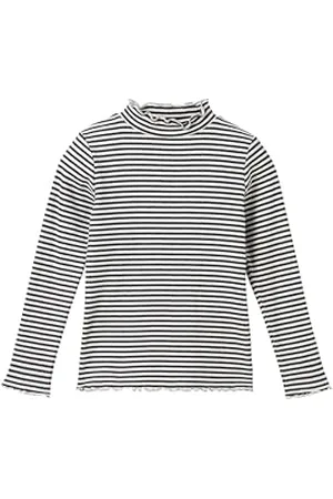TOM TAILOR Mädchen Kinder RIPP-Langarmshirt mit Streifen, , 92/98