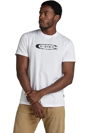 G-Star RAW Herren Distressed Old School Logo T-Shirt, , XS