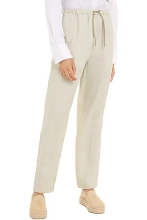 Tommy Hilfiger Damen Stoffhose Casual Linen Pull On Pant Tapered Fit, , 42