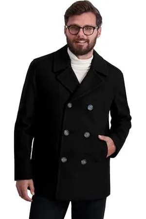 Nautica Herren Klassischer zweireihiger Pfau Pijacke, , Medium