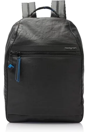 Hedgren BACKPACK Large RFID CREASED BLACK L Unisex Erwachsene, , L, Casual