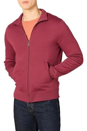 Amazon Herren Fleece-Jacke mit durchgehendem Reißverschluss, , S