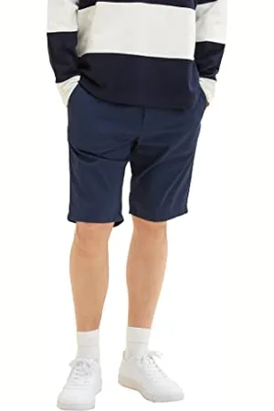 TOM TAILOR Herren 1035037 Slim Chino Bermuda Shorts mit Stretch, , 28
