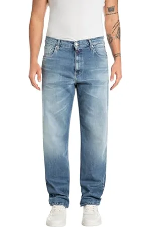 Replay Herren Jeans Kyran Relaxed-Fit Original, Blau , 36W / 34L