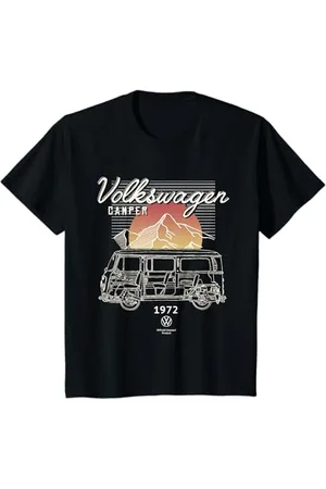 Volkswagen Kinder Typ 2 T2 Campervan Retro Mountain Kids T-Shirt