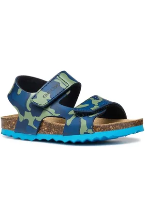 Geox Baby-Jungen B CHALKI Boy Sandal, Navy/Dk Azure, 22 EU