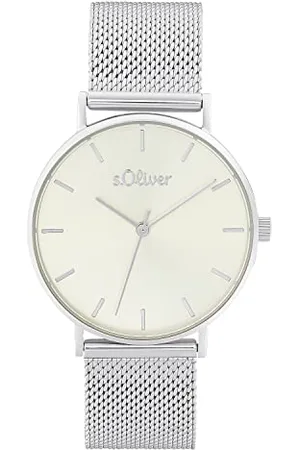 QS by s.Oliver Armbanduhr Damen Quarzuhr Analog, mit Edelstahl Armband, , 3 bar Wasserdicht, Kommt in Uhren Geschenk Box, 2033515