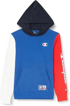 Champion Kinder und Jugendliche Legacy Retro Sport B-Spring Terry Color Block Kapuzenpullover, , 9-10 Jahre