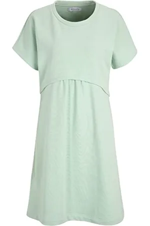 Tamaris Damen Einfaches Sweat Kleid ACRI Grün S