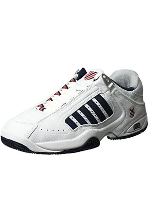 K-Swiss Performance Defier Rs, Herren Tennisschuhe, Weiß (White/Dressblue/Fieryred 164), 42 EU (8 UK)