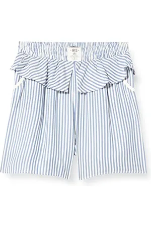 IKKS Jungen À Rayures Bleues Blanches, Détails Argentés et Volants Xu26002.11 Shorts, , 2 Jahre