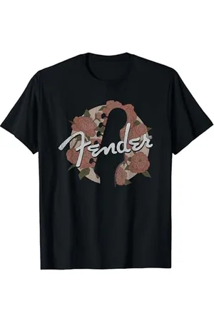 Fender Floral Circle Guitar Silhouette T-Shirt