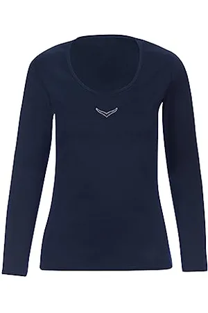 Trigema Damen Langarmshirt mit Swarovski® Kristallen