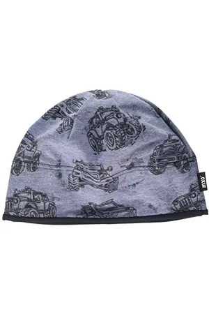 maximo Jungen Beanie, aus bedrucktem Jersey mit Monster Mütze, , 51