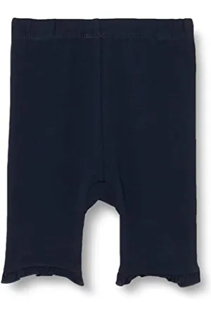 QS by s.Oliver Junior Baby Girls Capri Leggings mit Rüschen, Blue, 74