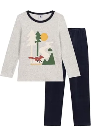 Petit Bateau A0BHD Langarm-Pyjama Jungen 6 Jahre