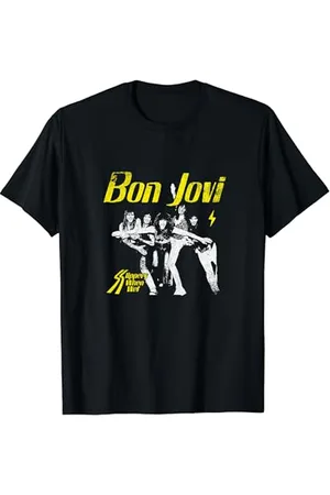 Bon Jovi Offizieller Slippery When Wet T-Shirt