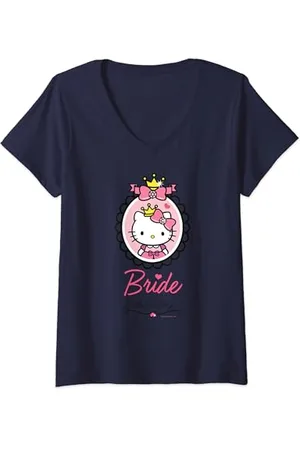 Hello Kitty Bachelorette Party - Bride - T-Shirt mit V-Ausschnitt