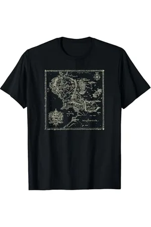 Warner Bros. Lord of the Rings Map of Middle Earth T Shirt T-Shirt