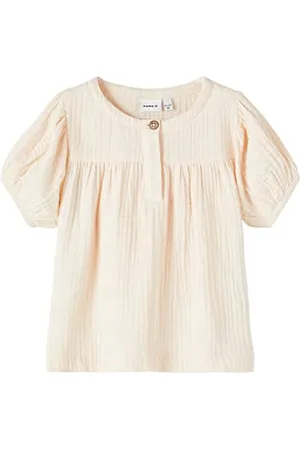NAME IT Mädchen NMFHINONA SS TOP T-Shirt, Peach Cream, 98