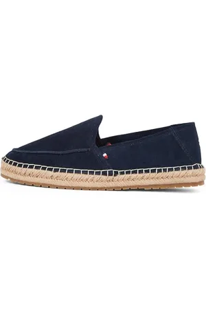 Tommy Hilfiger Herren Espadrilles Flex Loafer mit Logo, Blau (Desert Sky), 45
