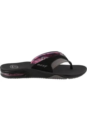 Reef Damen Fanning Flipflop, Black/Grey, 38.5 EU