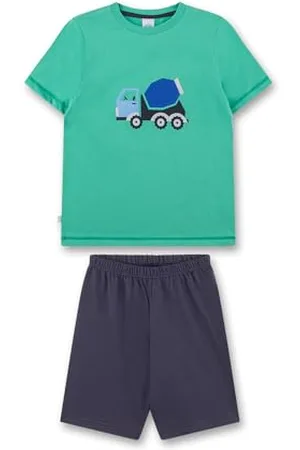 Sanetta Jungen-Schlafanzug kurz | Hochwertiger und bequemer Schlafanzug aus Baumwolle für Jungen. Pyjamaset für Jungen 098