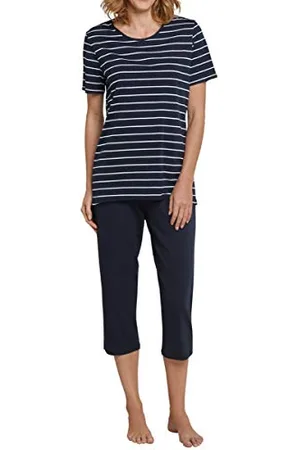 Schiesser Damen Set 3/4 Lang Kurz Baumwolle Modal - Nightwear Zweiteiliger Schlafanzug, , 36 EU