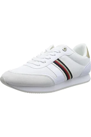 Tommy Hilfiger Damen Runner Sneaker Essential Runner Sportschuhe, (White), 41 EU