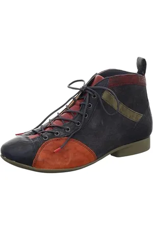 Think! Damen GUAD2 Leder gefütterte nachhaltige Boots, 8000 Navy/Kombi, 38 EU