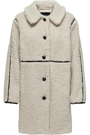 ONLY Damen Onlrubi Shearling Coat OTW Mantel, , XS