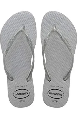 Havaianas Mädchen Slim Glitter Gloss Flip flops, Eisgrau 25/26 EU