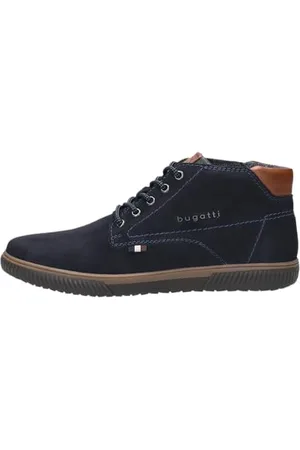 Bugatti Herren Schnürstiefel, Männer Stiefel Kaltfutter, Wechselfußbett,Chukka Boots,Boots,Winterstiefel,Winterschuhe,Dark Blue (4100),44 EU / 9.5 UK