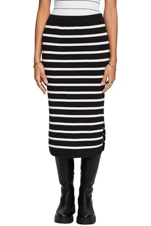 ESPRIT Damen 024ee1d304 Rock, 002/Black, M